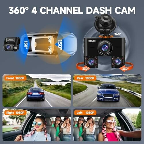 HUPEJOS 360° Dash Cam