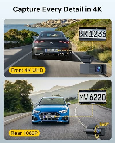 GKU 4K Dash Cam D700