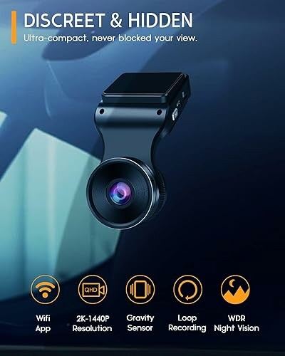 Navycrest Dash Cam WiFi 2K