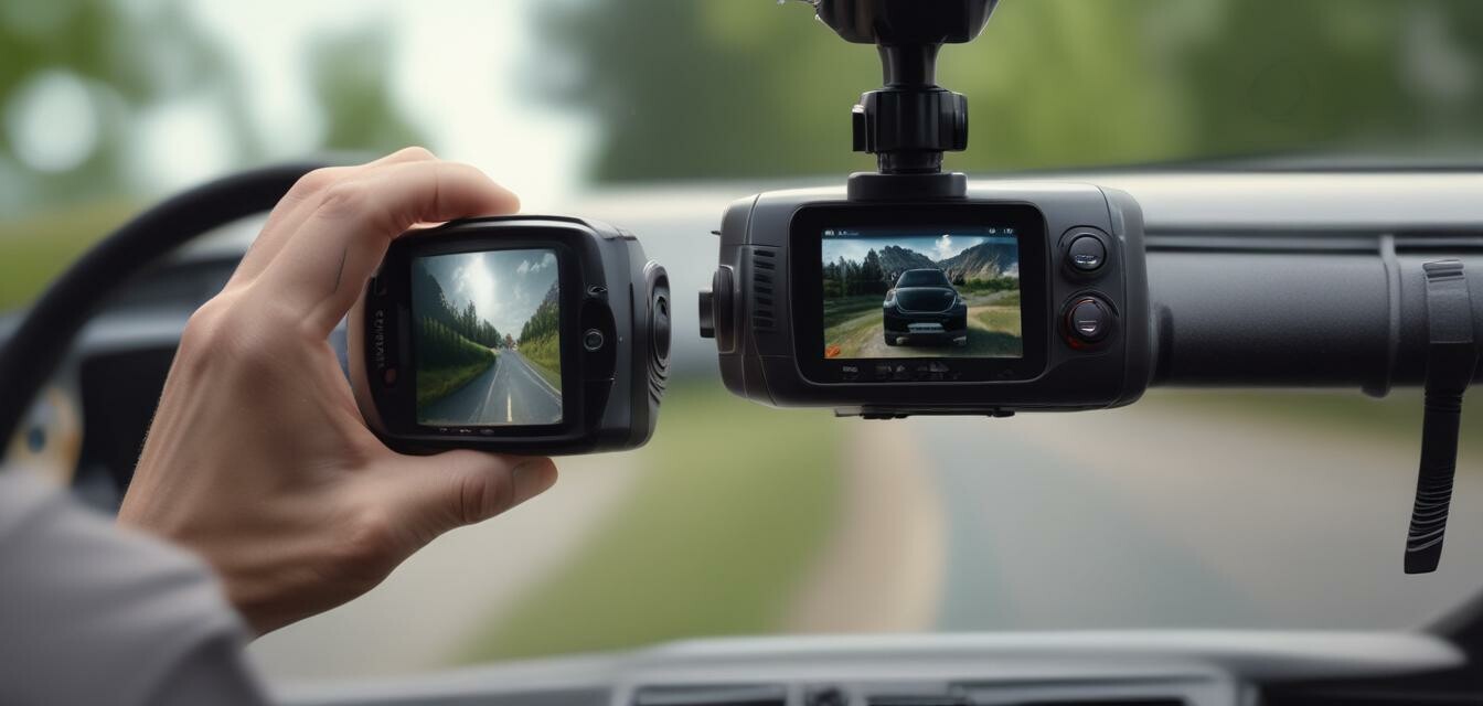 Image showing maintenance of a portable dashcam